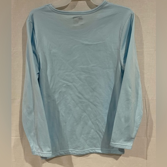 Go Under long sleeve shirts. Women’s size large light blue - Picture 2 of 4